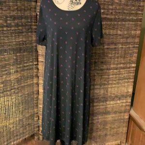 Lularoe Jessie 2Xl black with hearts